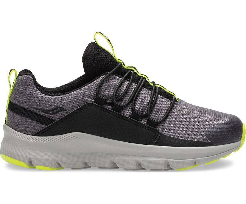 Gyerek Saucony Stretch & Go Tornacipő Fekete Szürke | HU 542JPQ